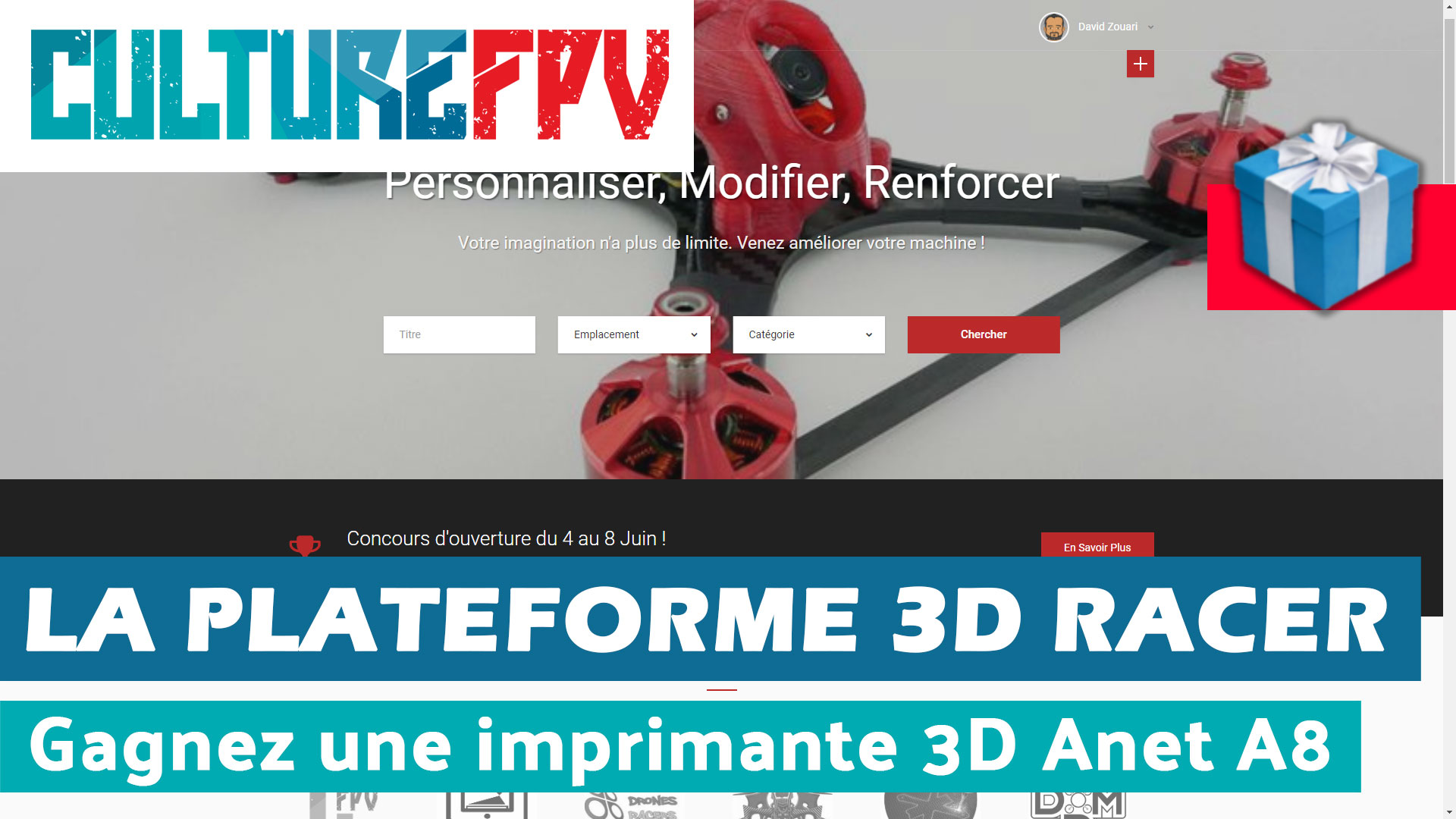 la plateforme 3D racer