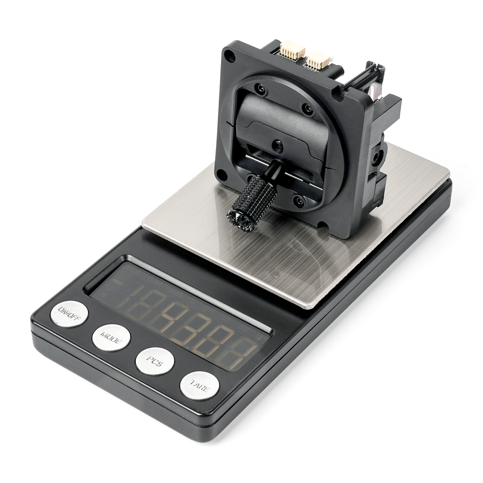 Gimbal NexRadio DCS vu de dessus avec sa sortie UART